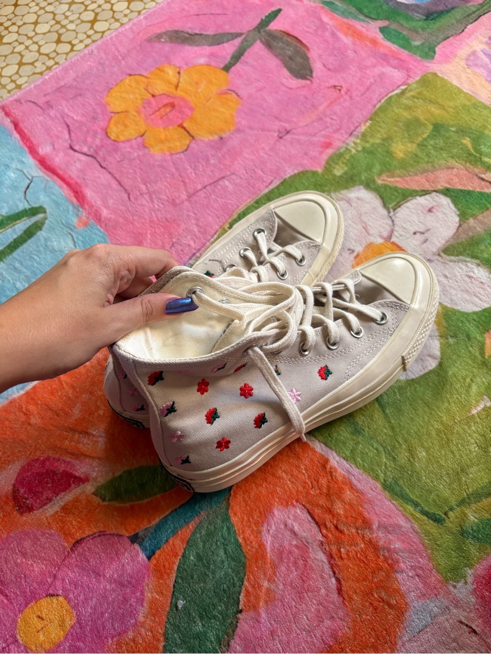 Converse Women's Low-Top Canvas Sneakers in Cream